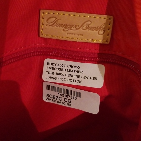 Dooney & Bourke Zip Zip Satchel in Cognac - Picture 3 of 8